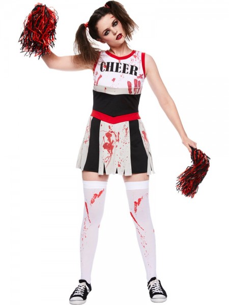 Untote Cheerleaderin Damenkostüm