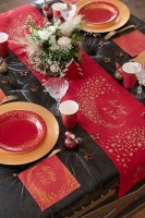 20 Rote La magie de Noël Sternchen Servietten 33cm
