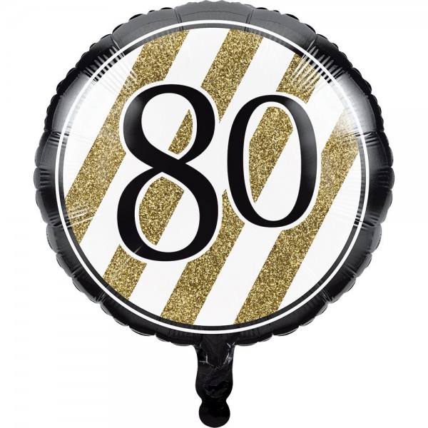 Magical 80th Birthday Folienballon 46cm