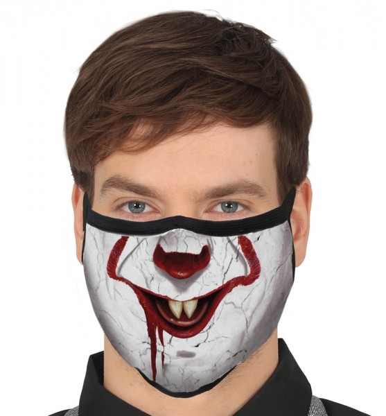 Mund Nasen Maske Lachender Horror Clown