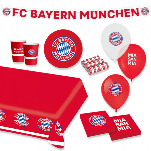 FC Bayern Partypaket 61-teilig