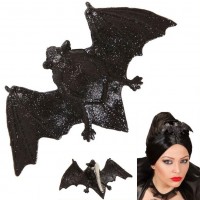 Glitzernde Fledermaus Haarspange