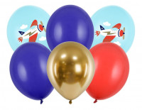 Vorschau: 6 Fly High Flugzeug Luftballons 30cm
