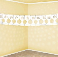 Papiergirlande Kommunion IHS 3m