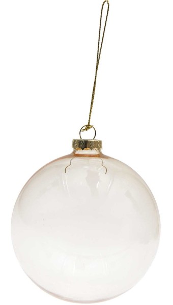 Goldene Ombré Glaskugel 10cm