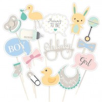 Fotorequisiten Babyparty 15-teilig