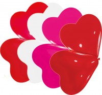 10 Herz Luftballons Mix 20cm