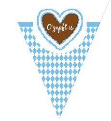 Wimpelkette Dirndl und Lederhose 400cm 2