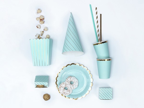 6 Cheerful Birthday Snack Boxen minttürkis 2