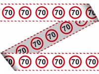 Verkehrsschild 70 Absperrband 15m