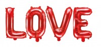 Folienballon Love rot 1,4m x 35cm