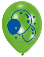 6 Balloon Carnival Luftballons 23cm