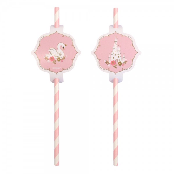 8 Princess for a Day Papier Tinkhalme 19,7 cm