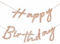 Vorschau: 1 Wooden Happy Birthday Girlande