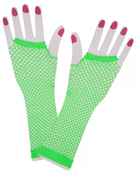 Neon Netzhandschuhe Grün