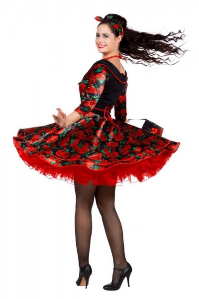 50er Jahre Rosenkleid für Damen 6