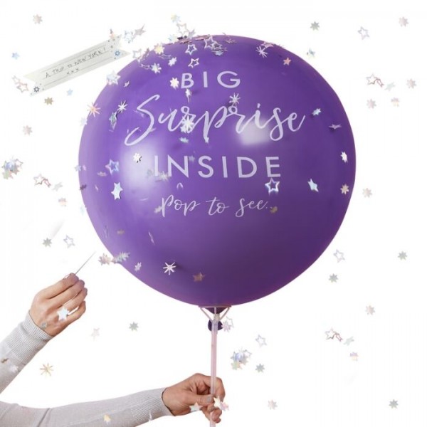 Starful Birthday XL Konfettiballon 91cm