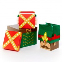 3 Nussknacker Geschenkschachteln zum Stapeln