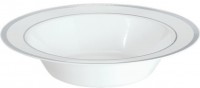 10 Premium Plastikschüsseln weiß 340ml