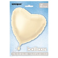 Herzballon True Love elfenbein