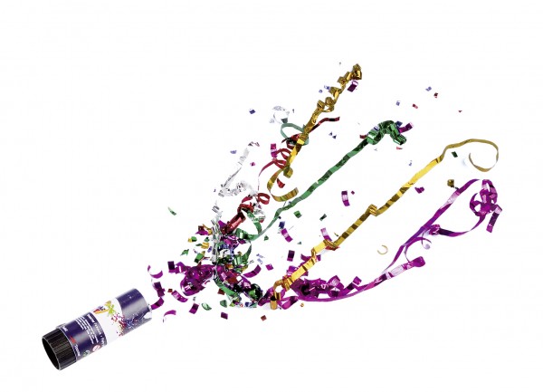 Bunte Party Popper Streudeko 11cm