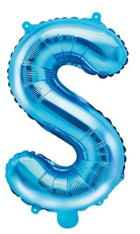 Folienballon S azurblau 35cm