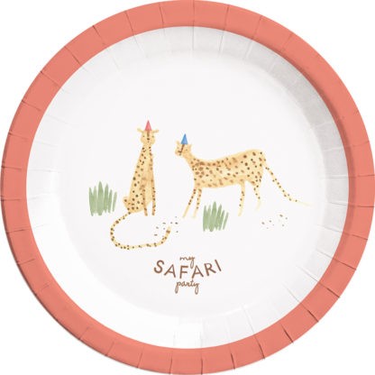 8 Happy Safari Pappteller 23cm