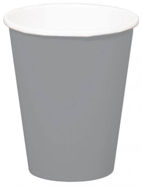 8 Becher Cleo silber 350ml