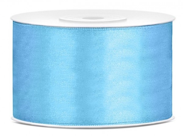 25m Geschenkband himmelblau 38mm breit