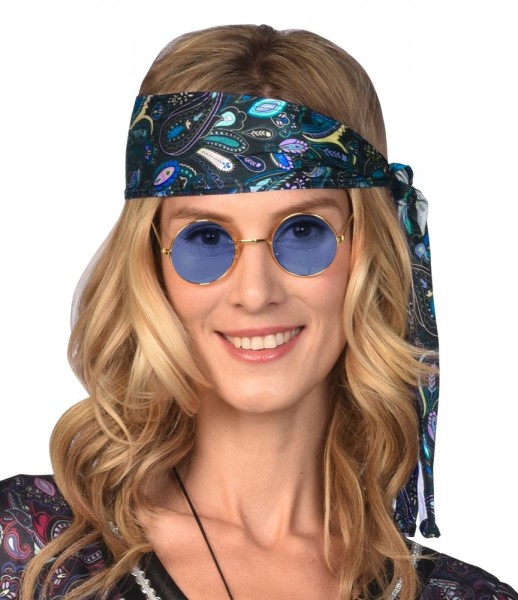 Blaue Hippie Brille Sonja