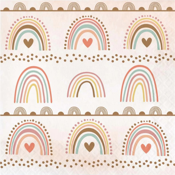Boho Regenbogen Servietten