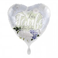 Zur Taufe Herz Folienballon 43cm