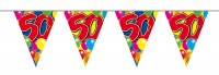 Spectacular 50th Birthday Wimpelkette 10m