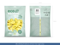 100 Eco Pastell Ballons zitronengelb 30cm