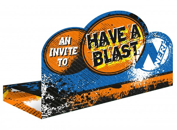 8 Nerf Have a Blast Einladungskarten