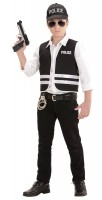 Barnset för polisväst och mössa