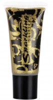 Goldenes Glitzer Make-Up