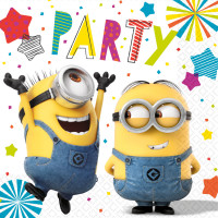 16 Hooray Minions Servietten 33cm