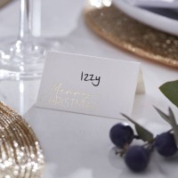 10 Elegante Weihnacht Tischkarten 8 x 6,5cm