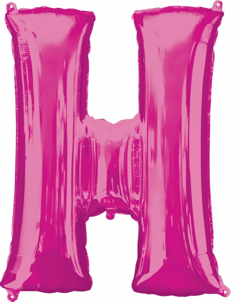 Folienballon Buchstabe H pink XL 81cm