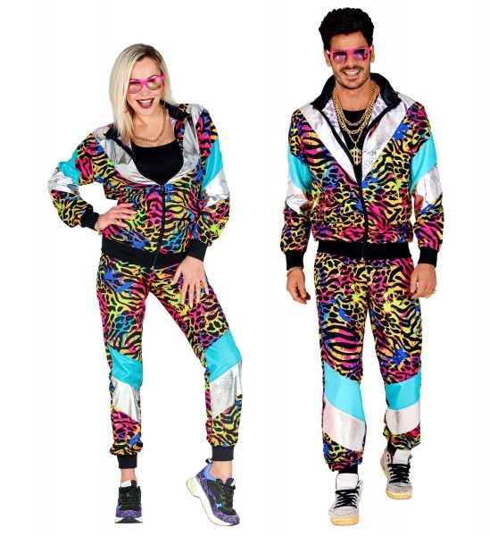 Bunter Animal Print Trainingsanzug