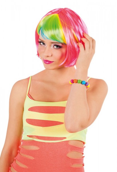 Buntes Regenbogen Perlenarmband