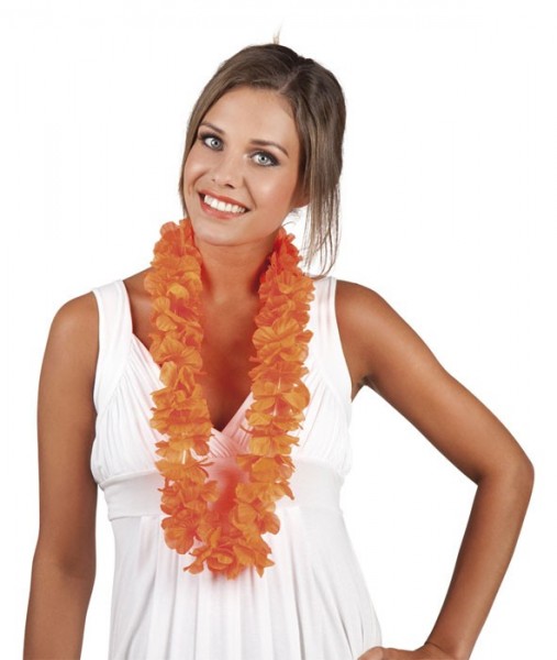 Orangene Hawaiikette Hoola Flower