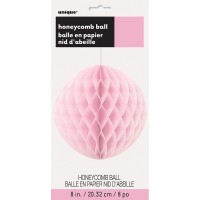 Deko Fluffy Wabenball Rosa 20cm
