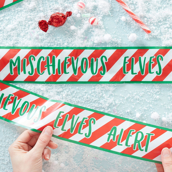 Frozen Christmas Elves Alert Absperrband 6m 2