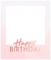 DIY Rosy Birthday Fotorahmen 72 x 60cm