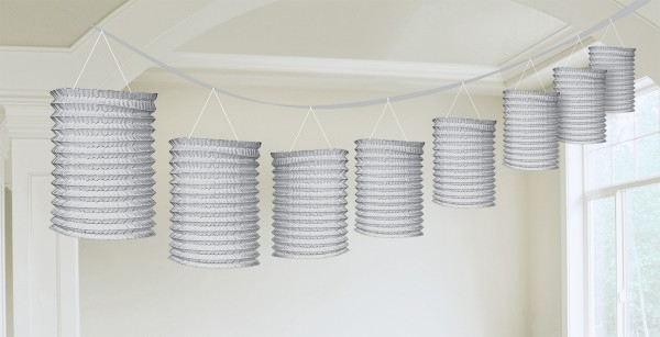 Lampiongirlande Silver Touch 3,65m