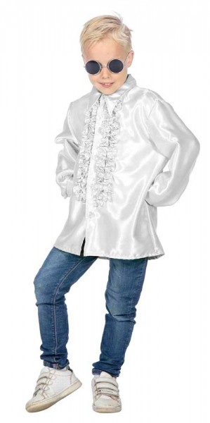 Weißes Rüschenhemd Julian für Kinder