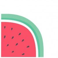 16 Wassermelonen Papierservietten 33cm