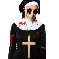Zombie Klosterschwester Damenkostüm